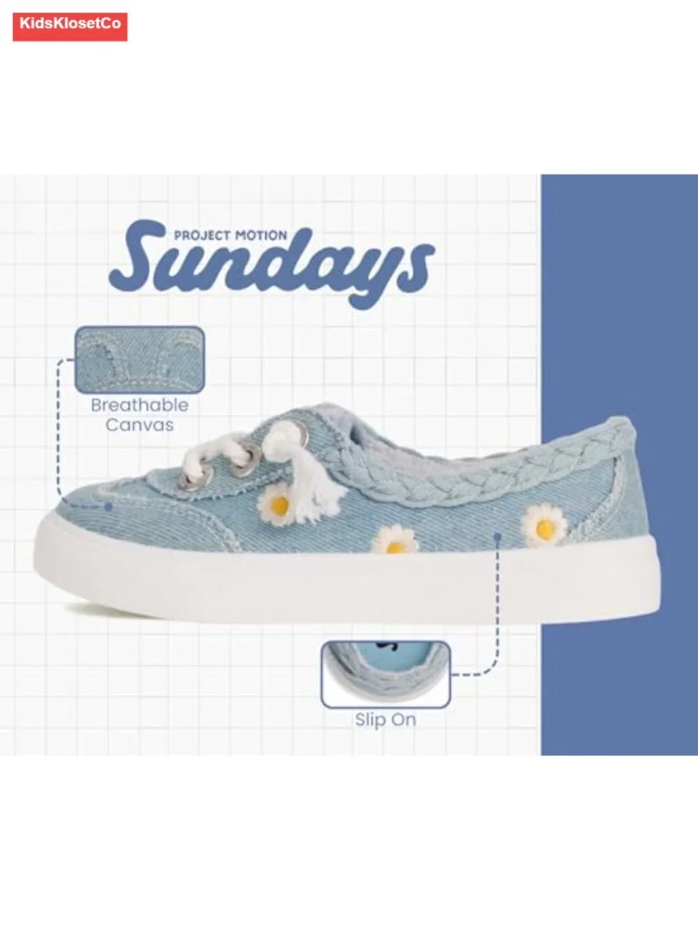 Kids Canvas Sneakers Non-Slip Lightweight Boys Girls Shoes